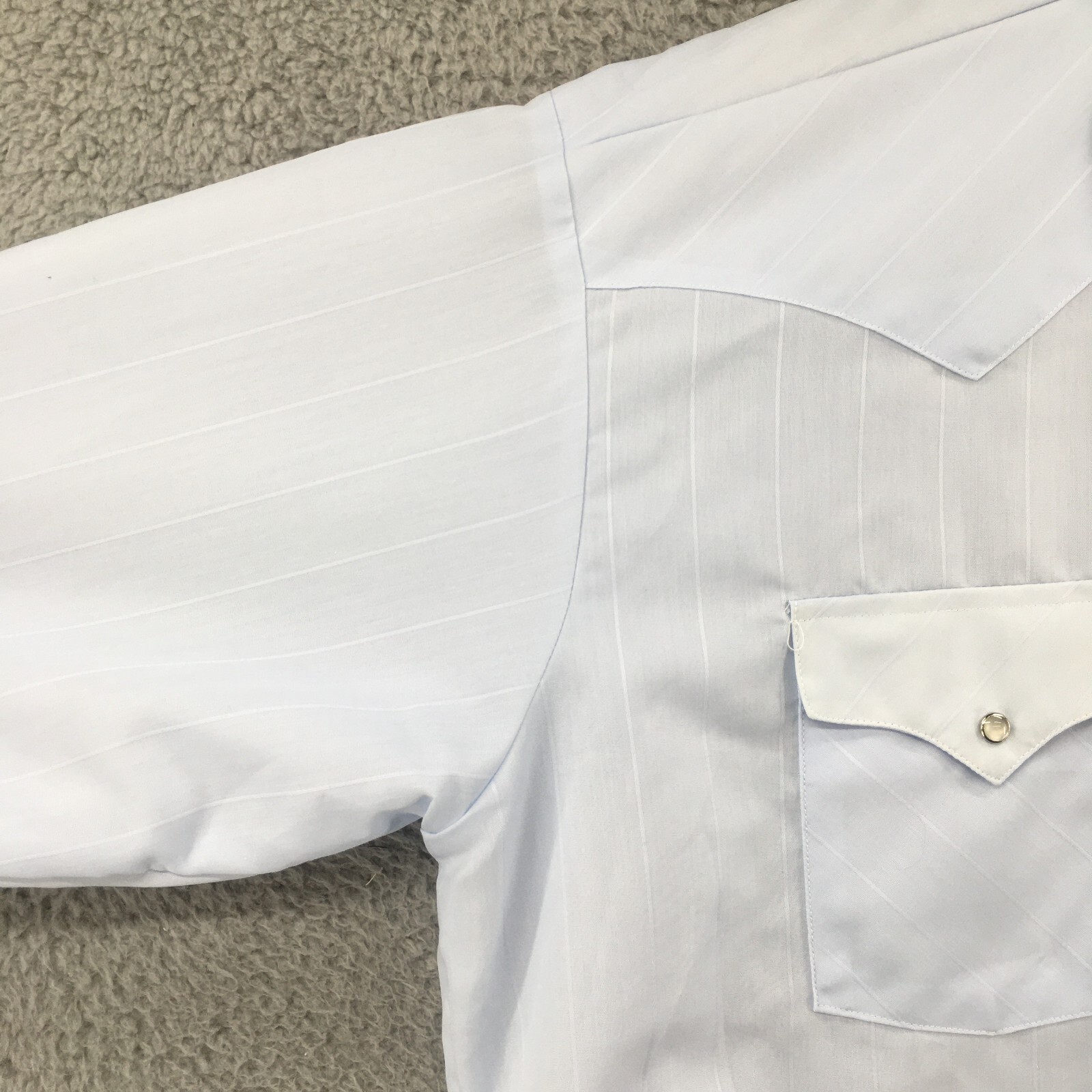 Panhandle Slim Button-Up Long Sleeve Mens 17.5 Collared Embroidered Blue NEW
