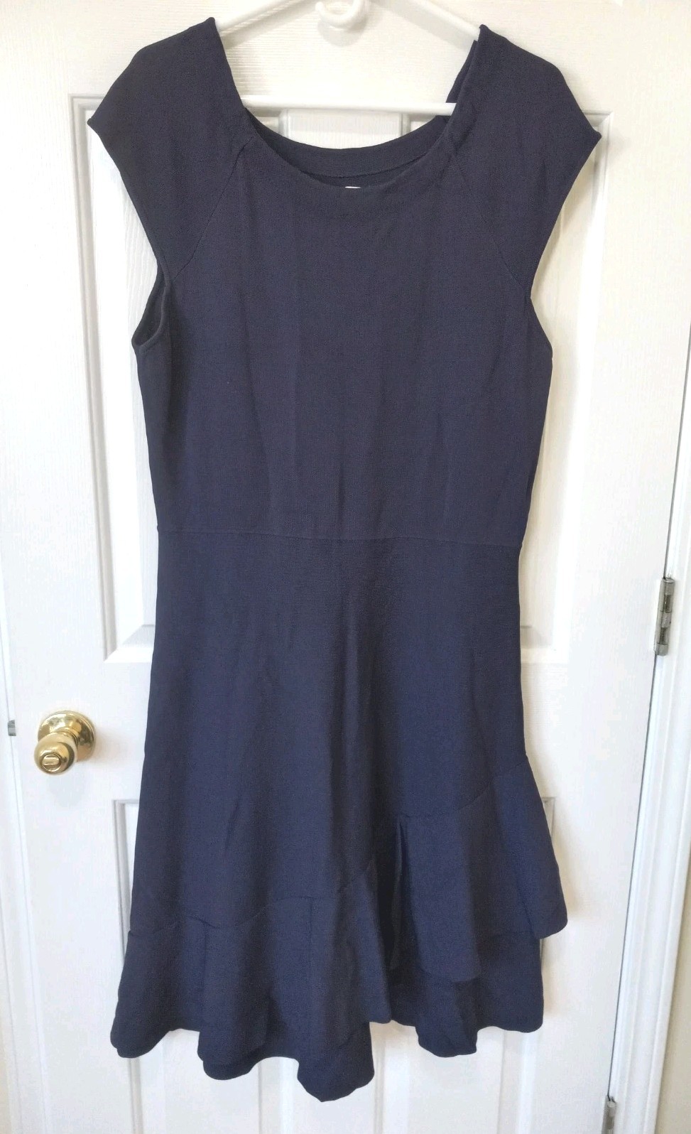 ELIZA J 2X Womens Purple Rayon Nylon Knit Dress Career Casual Party Comfort Stre