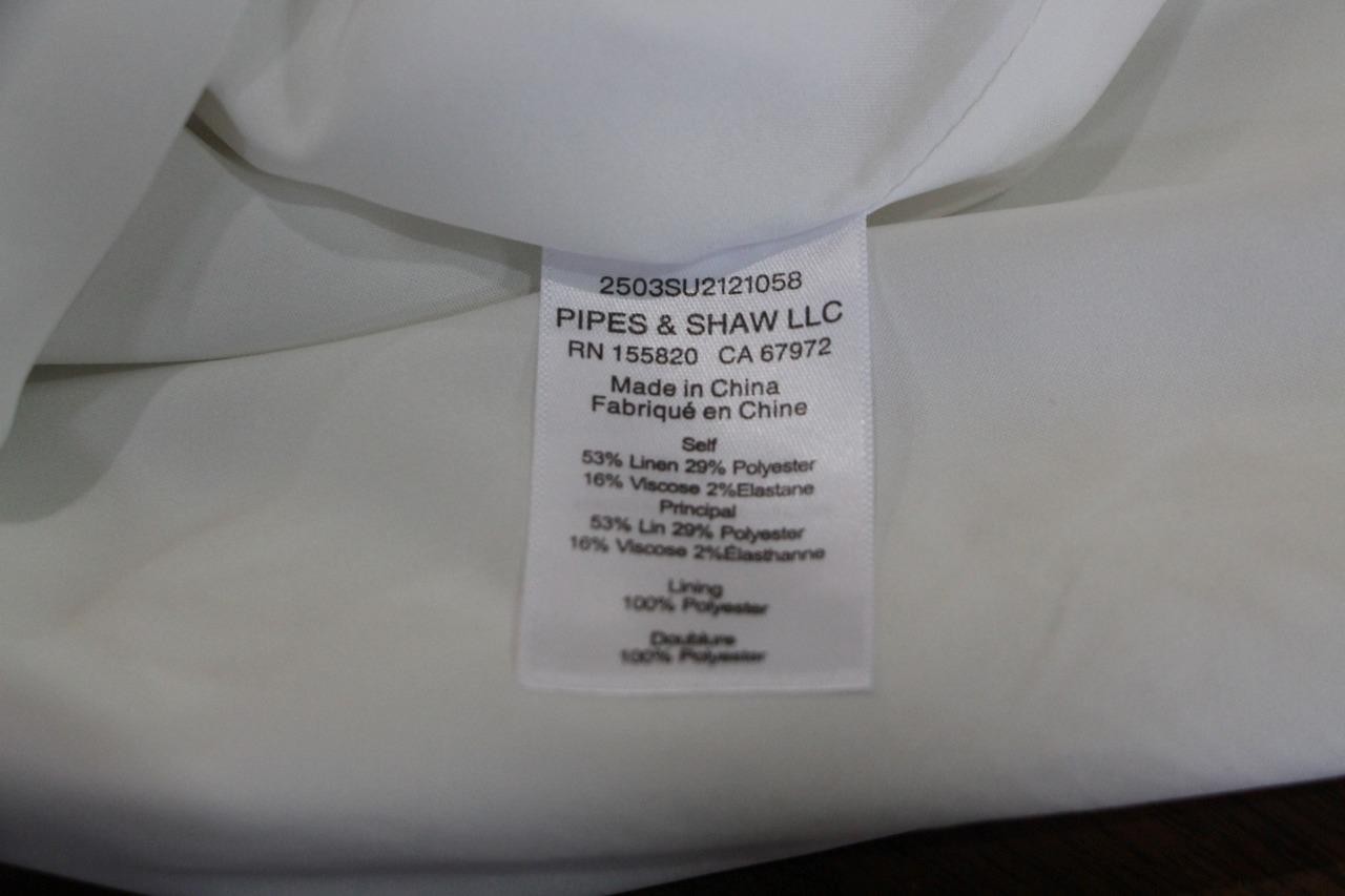 2025 NEW AUTHENTIC Veronica Beard Off White Netia Strapless Embroidered Dress