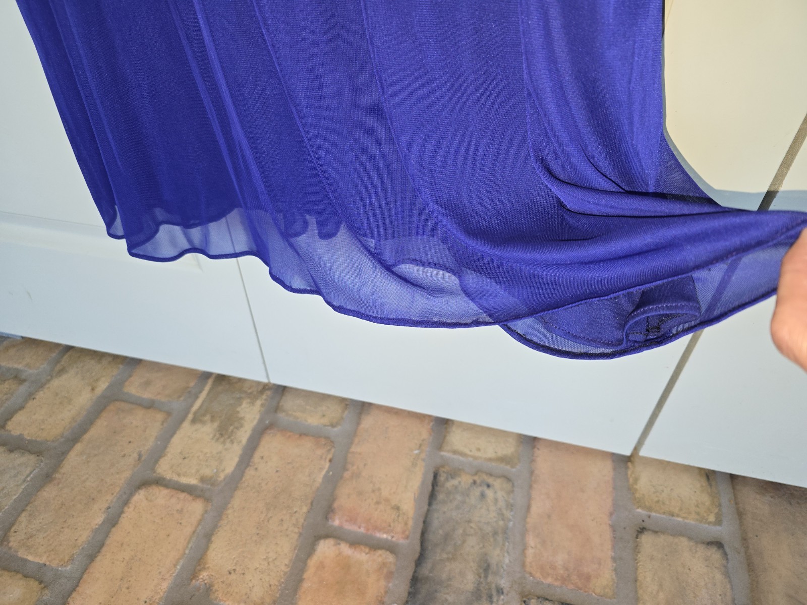 Alex Evenings Tea-Length Sparkle Jacket Chiffon Dress Size 14