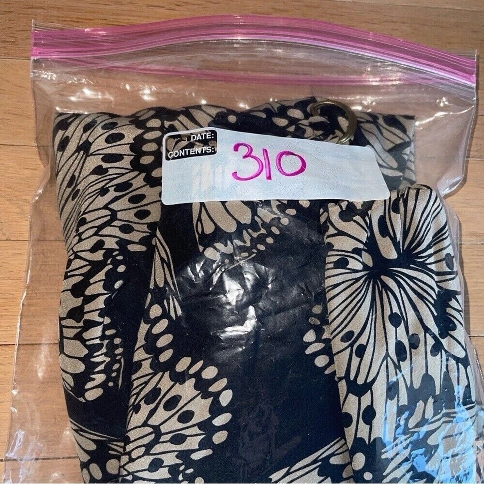Presley Skye Midi Butterfly Print Silk Dress Black Sz S Classic Sheer Whimsigoth