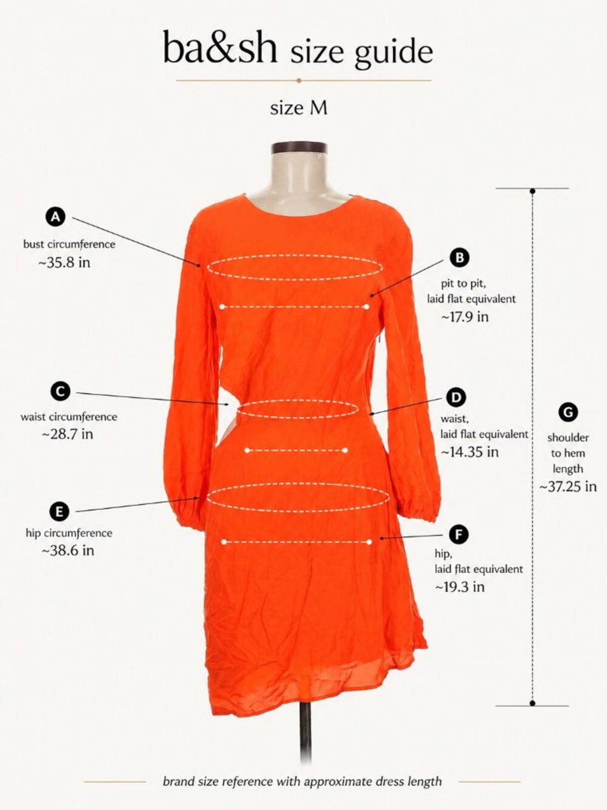 ba&sh Statement Bonica Orange Cutout Draped Mini Dress Size M, Size 2, Summer