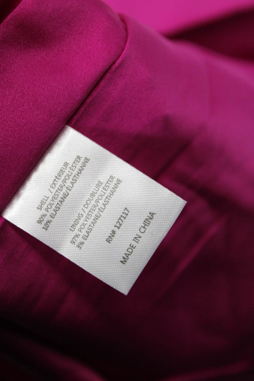 Badgley Mischka Womens Pink Shift Mini Dress Square Neck Zip Size 2