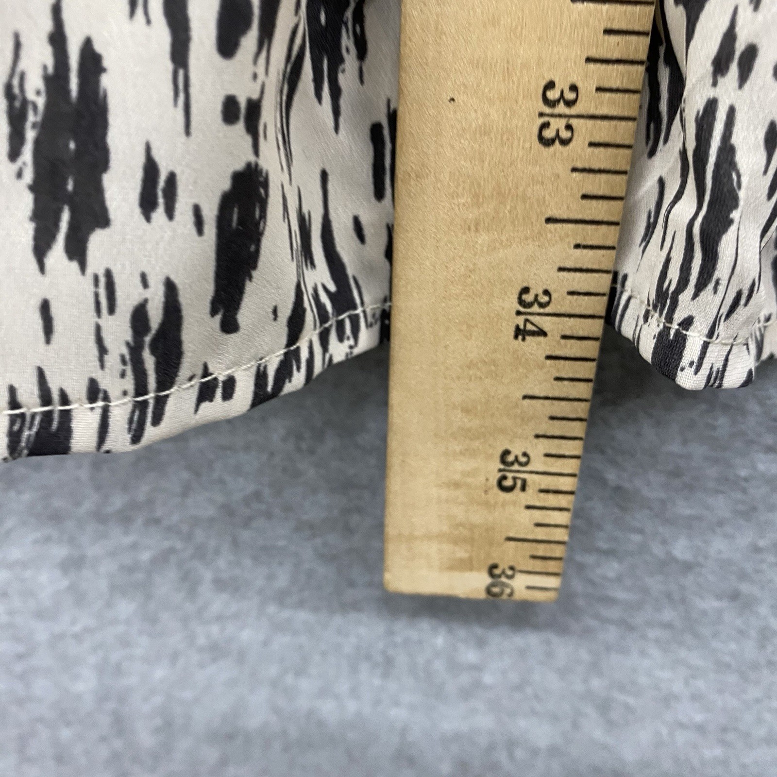 Pinch Abstract Animal Print Ruffle Sleeve Tiered Swing Dress Women’s Small Boho