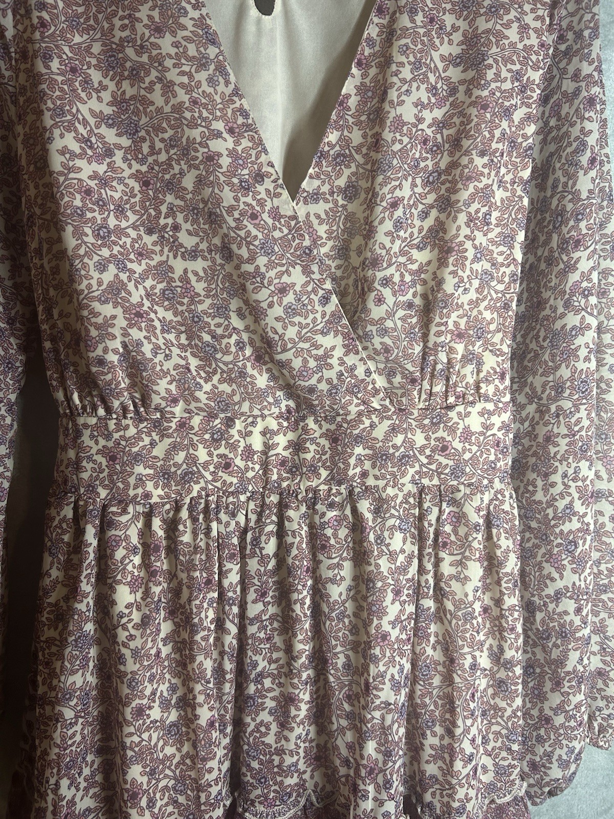 Japna NWT Western Layered Boho Chic Earthy Prairie Ultra-Feminine Mini Dress XS