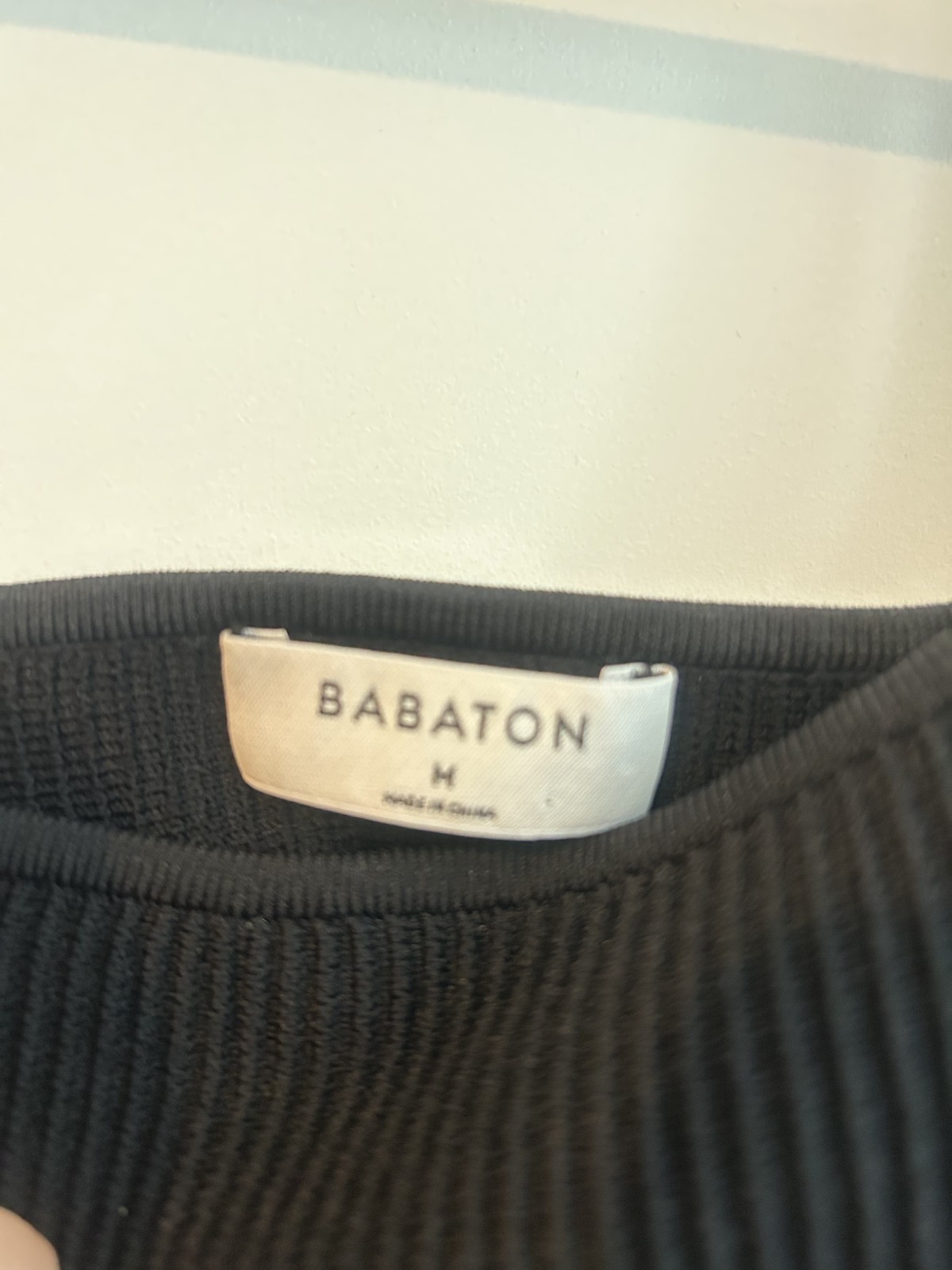 Aritzia Babaton Black Sculpt Knit Tank Mini Dress Size Medium