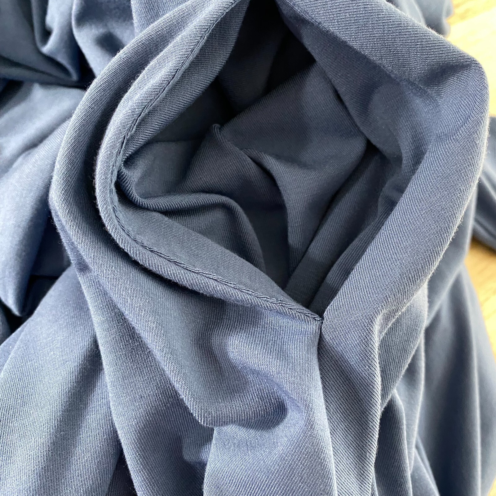 Betabrand Dress Large Blue Long Sleeve Solid Stretch Minimalist DR-1324