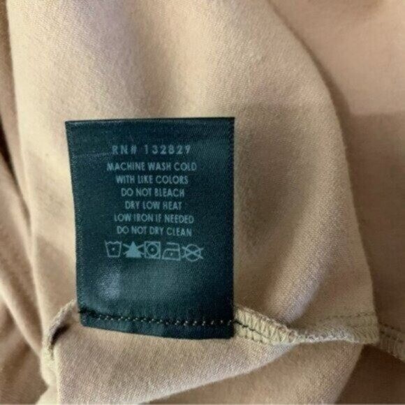 Revolve Dress H Hours Small Tan Short Sleeve Bodycon Sexy Chic Trendy