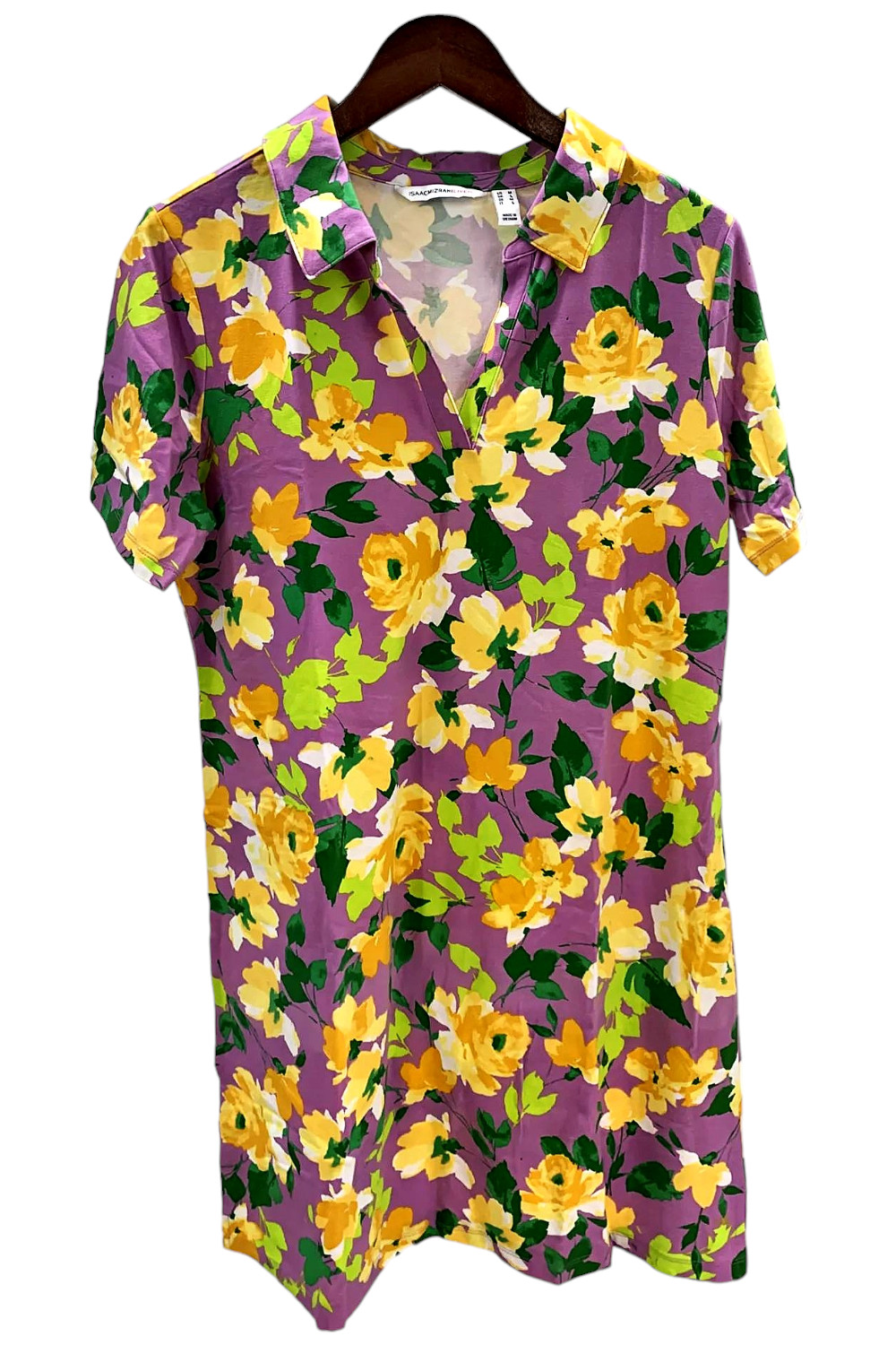 Isaac Mizrahi Live Regular Printed Floral Dress Lilac