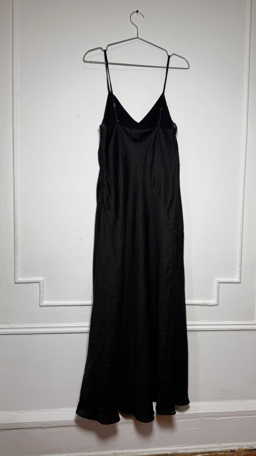Favorite Daughter Josette Dress Black Linen Maxi NWT Size 6 Jan 2025 45FHRASR475