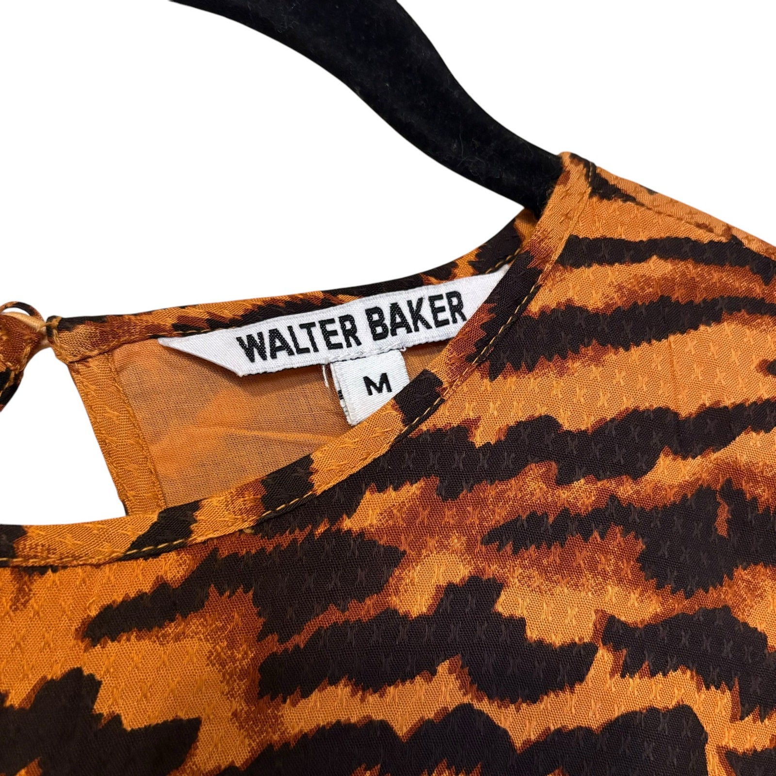 Walter Baker Animal Print Lilly Mini Trapeze Dress Size Medium