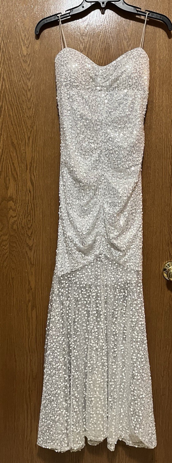 Jump Apparel White/Silver Sweetheart Gown Size 5/6 New with Tags NWT
