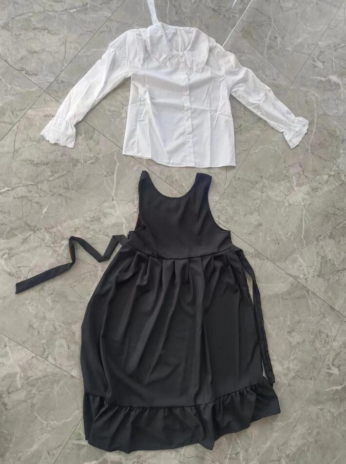 Women Dress Kawaii Lolita Casual Loose Long Suspender Dress Big Swing FallSpring