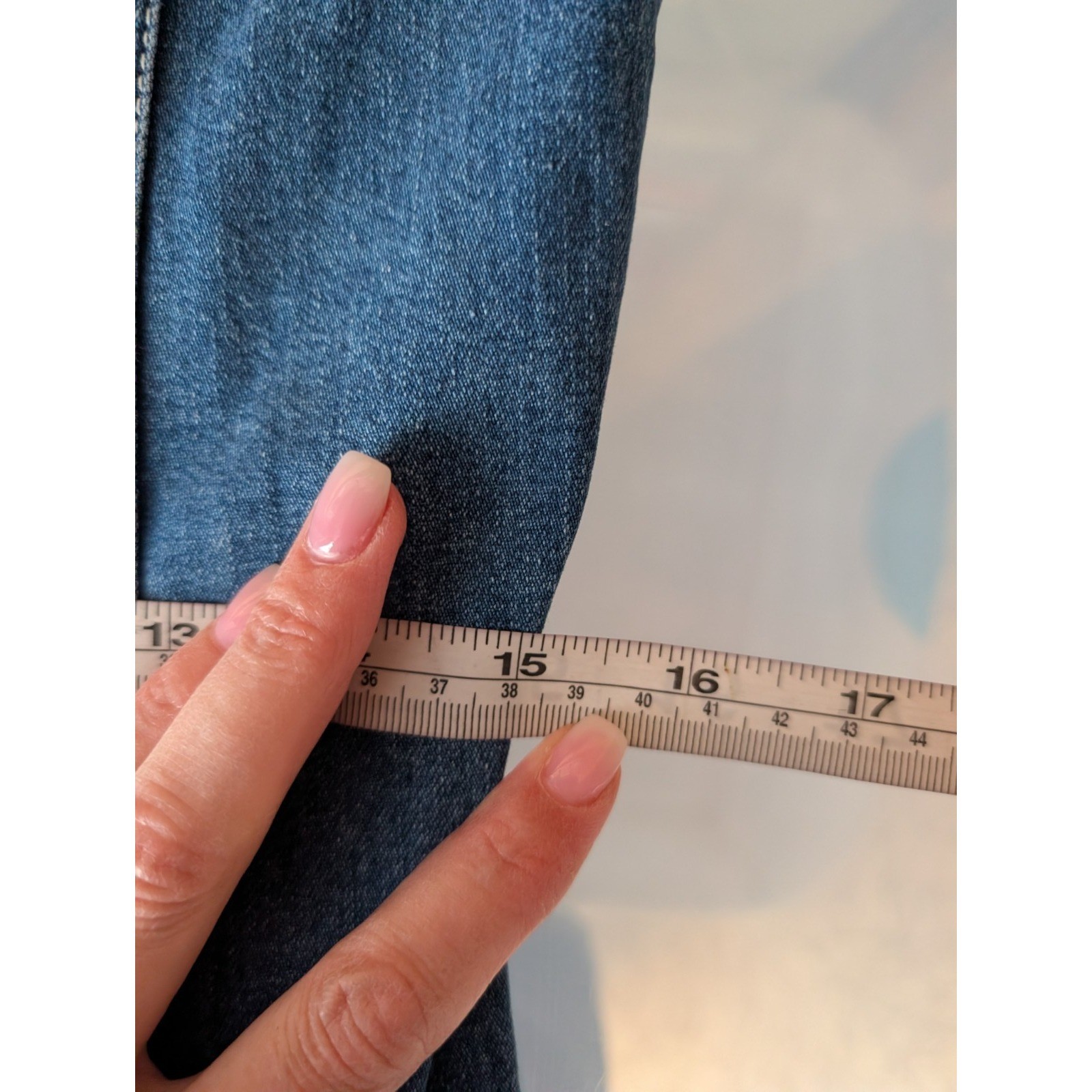 VTG 90s Y2K Gap Denim Snap Sleeveless Cotton Mini Dress Indie Prep Mod Twee 6