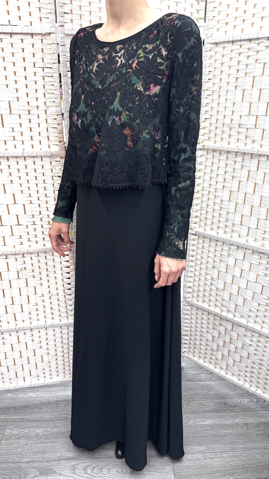 Michal Negrin Elegant Full length Floral dress Size – 38 – NWT