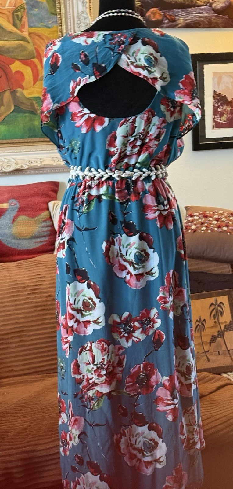 ~NWT~ Lucky Brand V-Neck Sleeveless Tiered Ruffled Dress – Floral – Medium