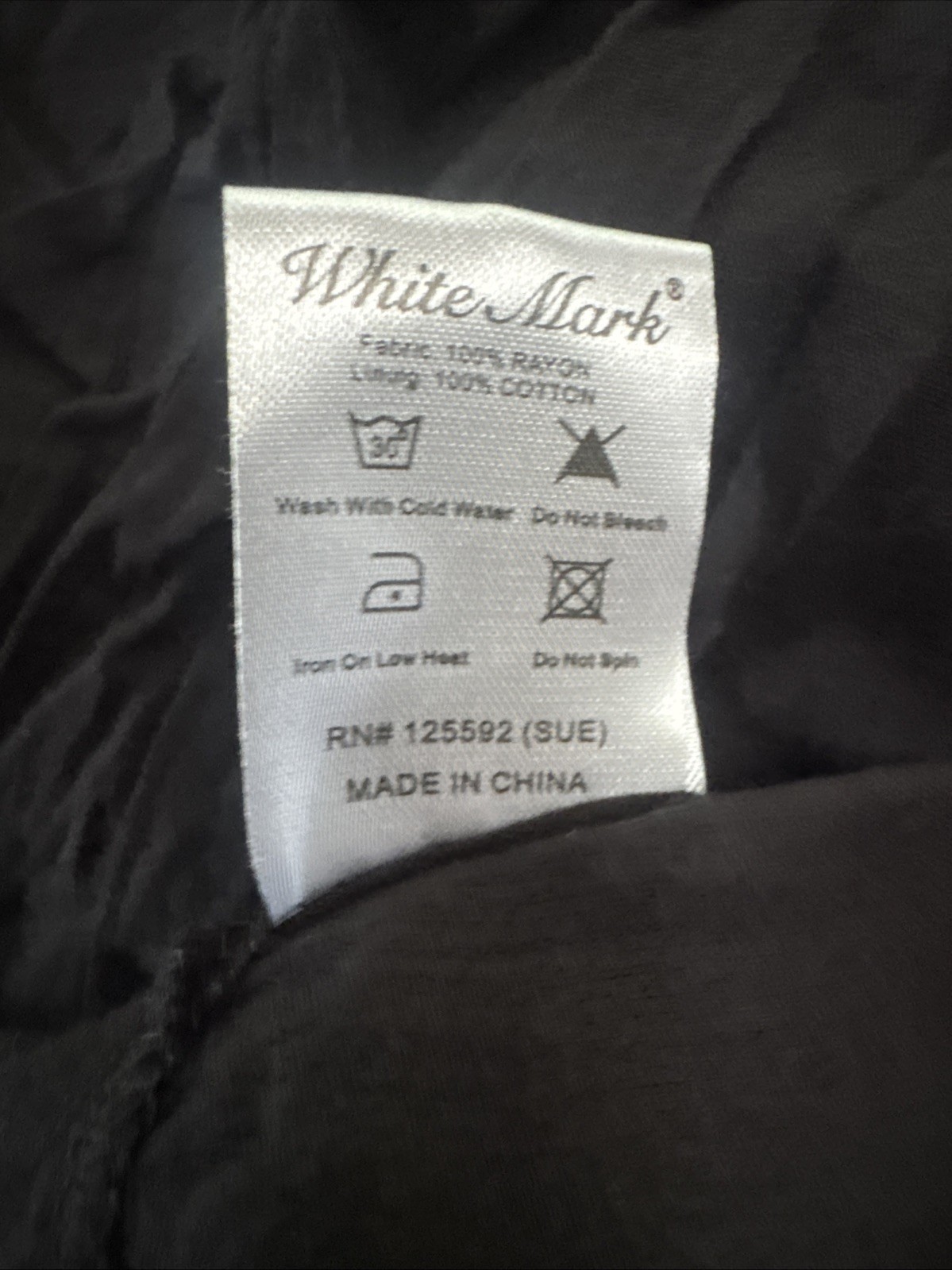NWT – White Mark Womens Large Black Smocked Ruffle Maxi Dress