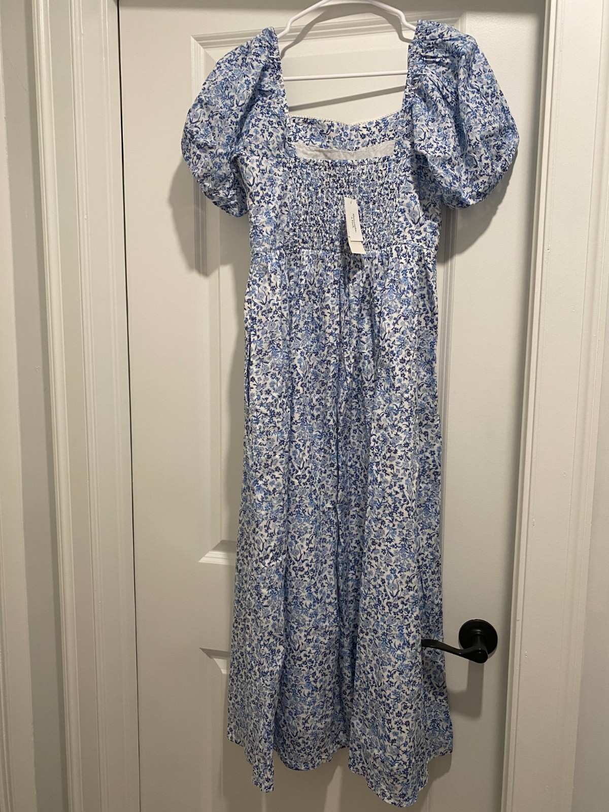 New with tags Abercrombie Fitch short sleeve floral midi dress small 100% cotton