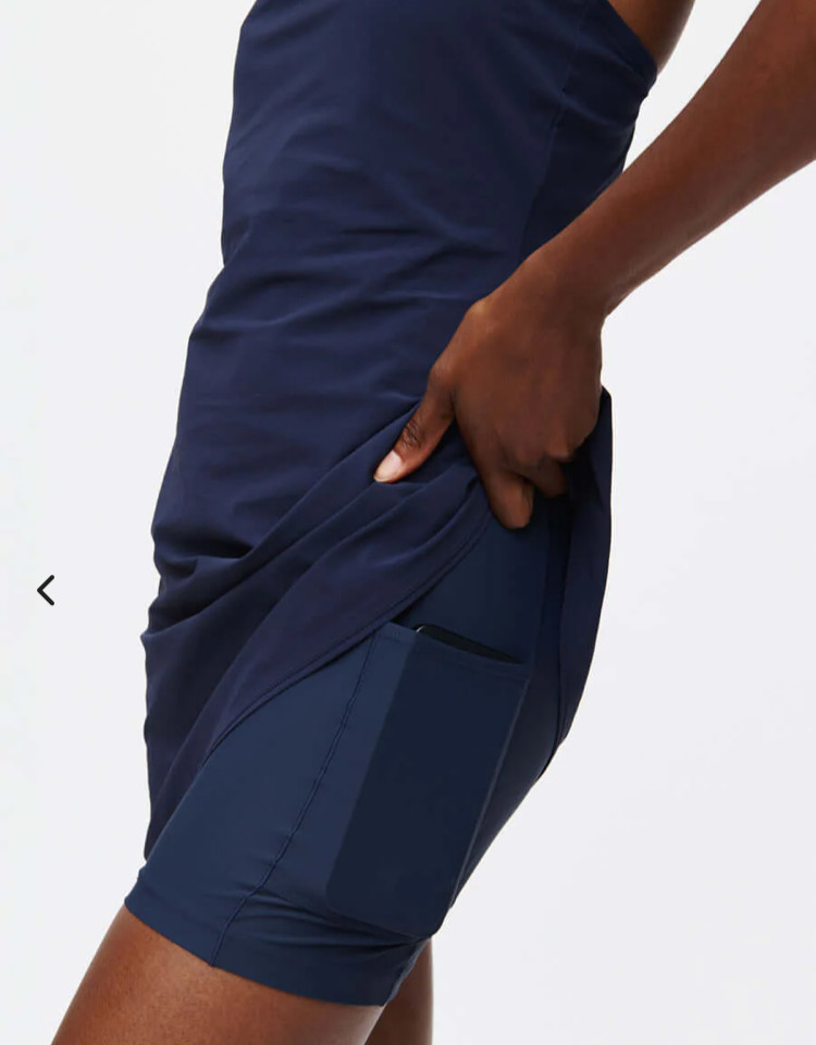 Outdoor Activities Navy Dress The Exercise Dress Size XS Lining Skorts packets