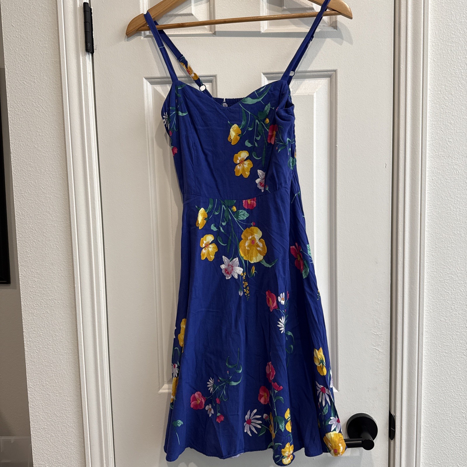 Old Navy XS Cami Dress Blue Floral Summer Sundress