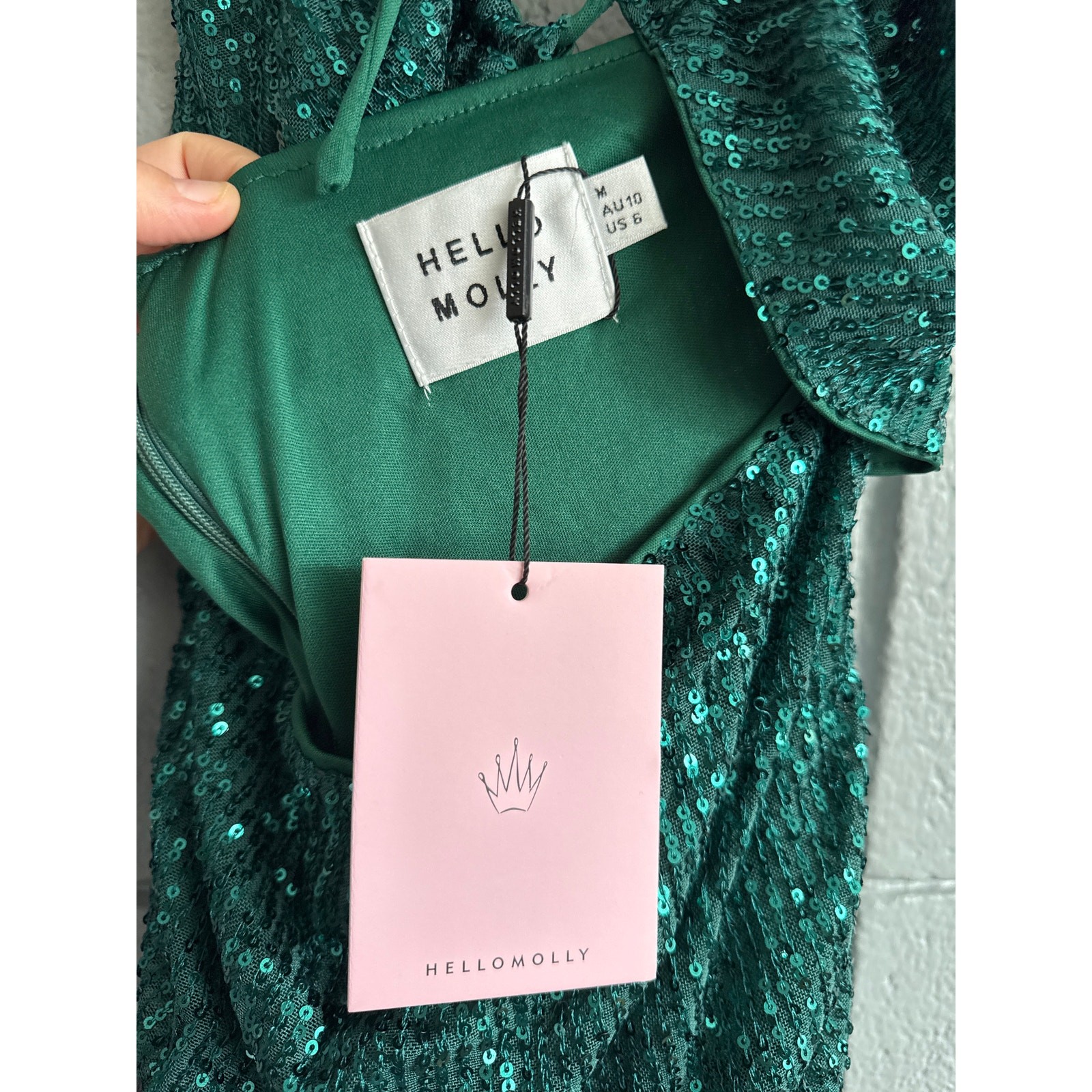 NWT Hello Molly Shining Star Emerald Dress size M