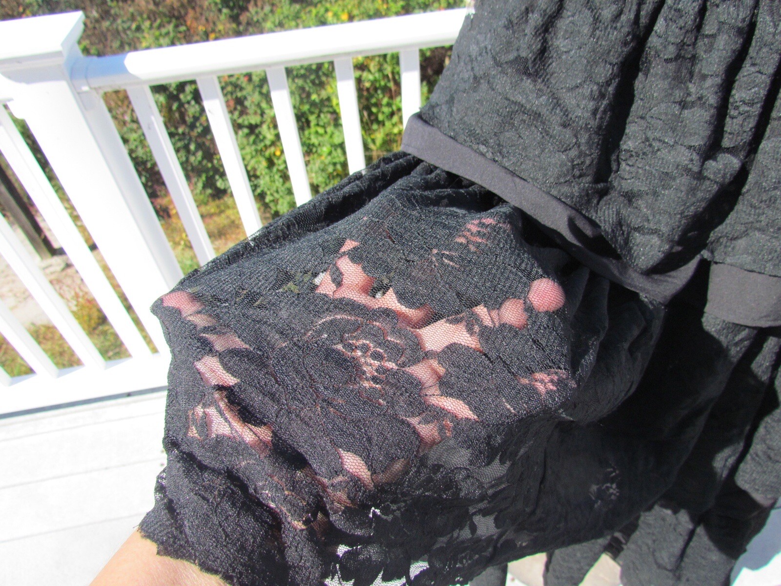 NEW M Pyramid Collection dress black lace wench Ren fair costume gothic sexy hot