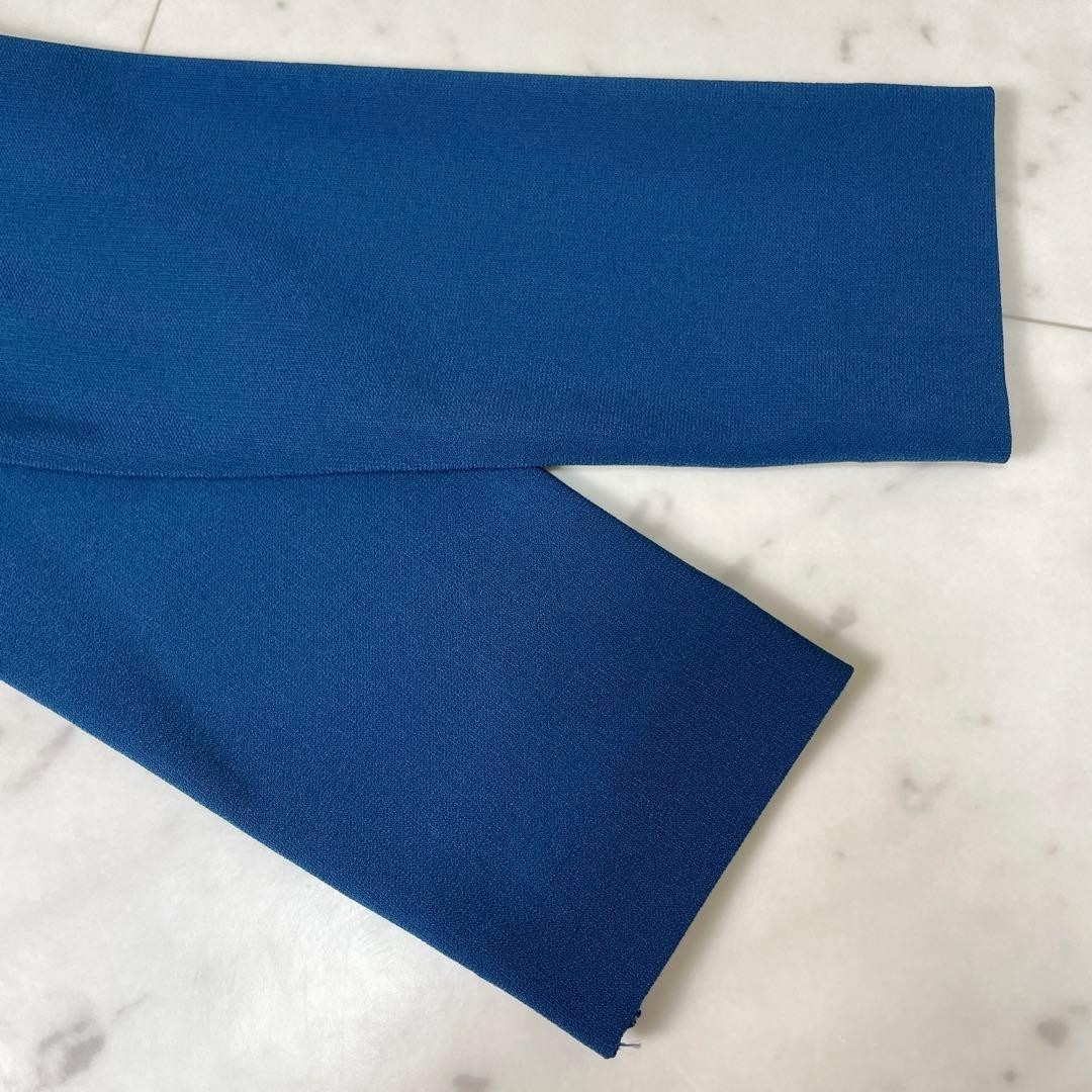 Diane von Furstenberg DVF Blue Collared Wrap Dress Size 2 Made in Japan