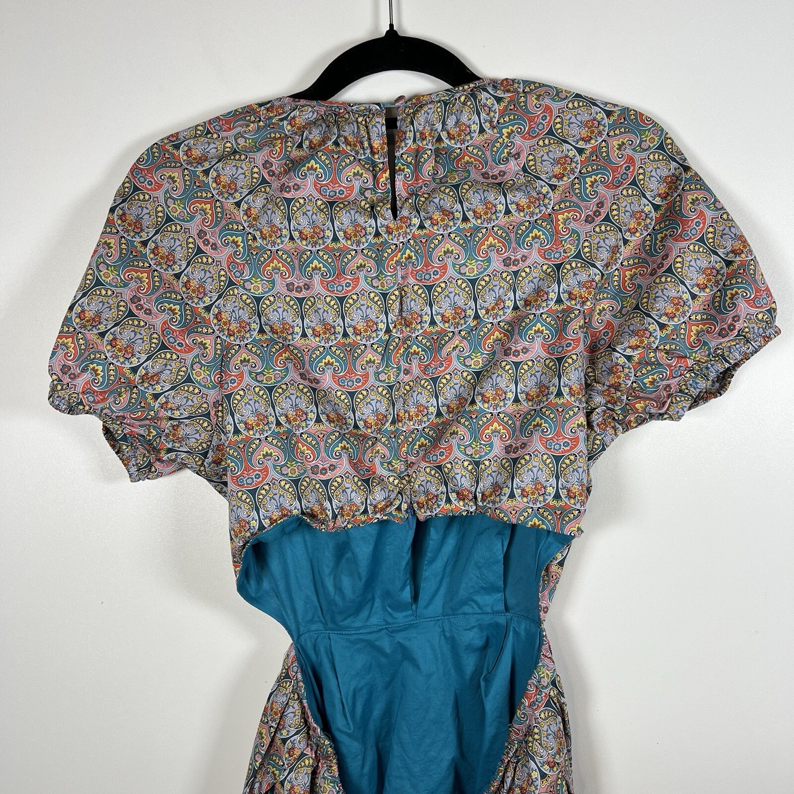 J. Crew Side Cutout Organic Cotton Dress in Liberty Giorgia Duke Fabric Size 6
