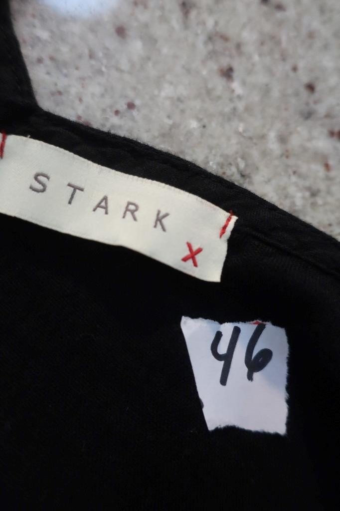 Womens Stark X Black (Item-46) Gauzy Cotton Adjustable Strap Midi Dress M