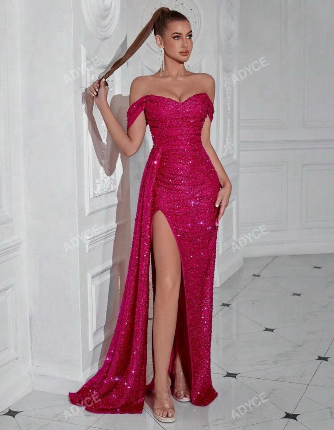 hot pink dress
