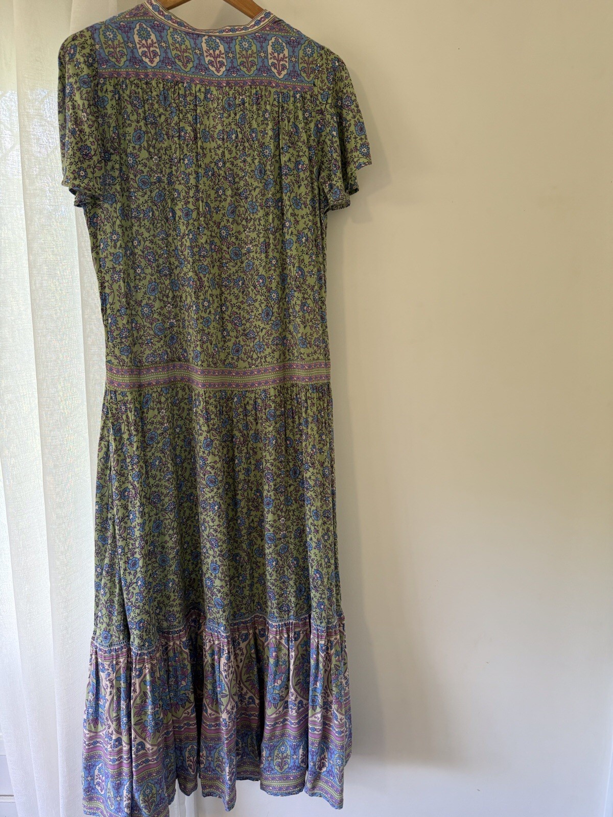 Spell And The Gypsy Jasmine Flutter Sleeve Tunic/Duster Jade Size M