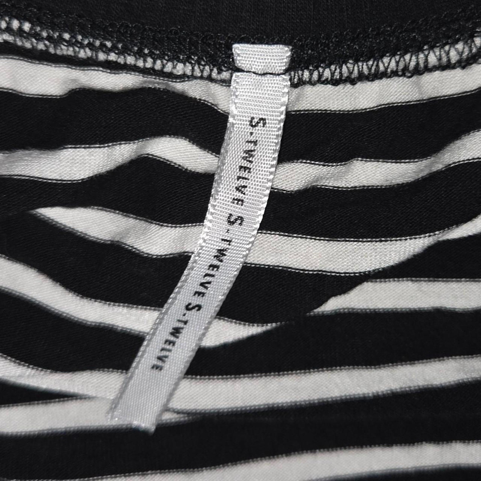 S twelve black and white