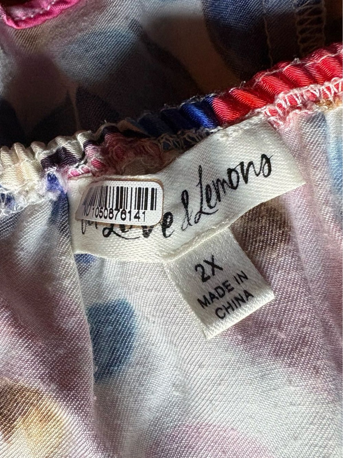 For Love & Lemons Floral Dress- Size 2X- Pink Blue & White- Plus Size Maxi Dress