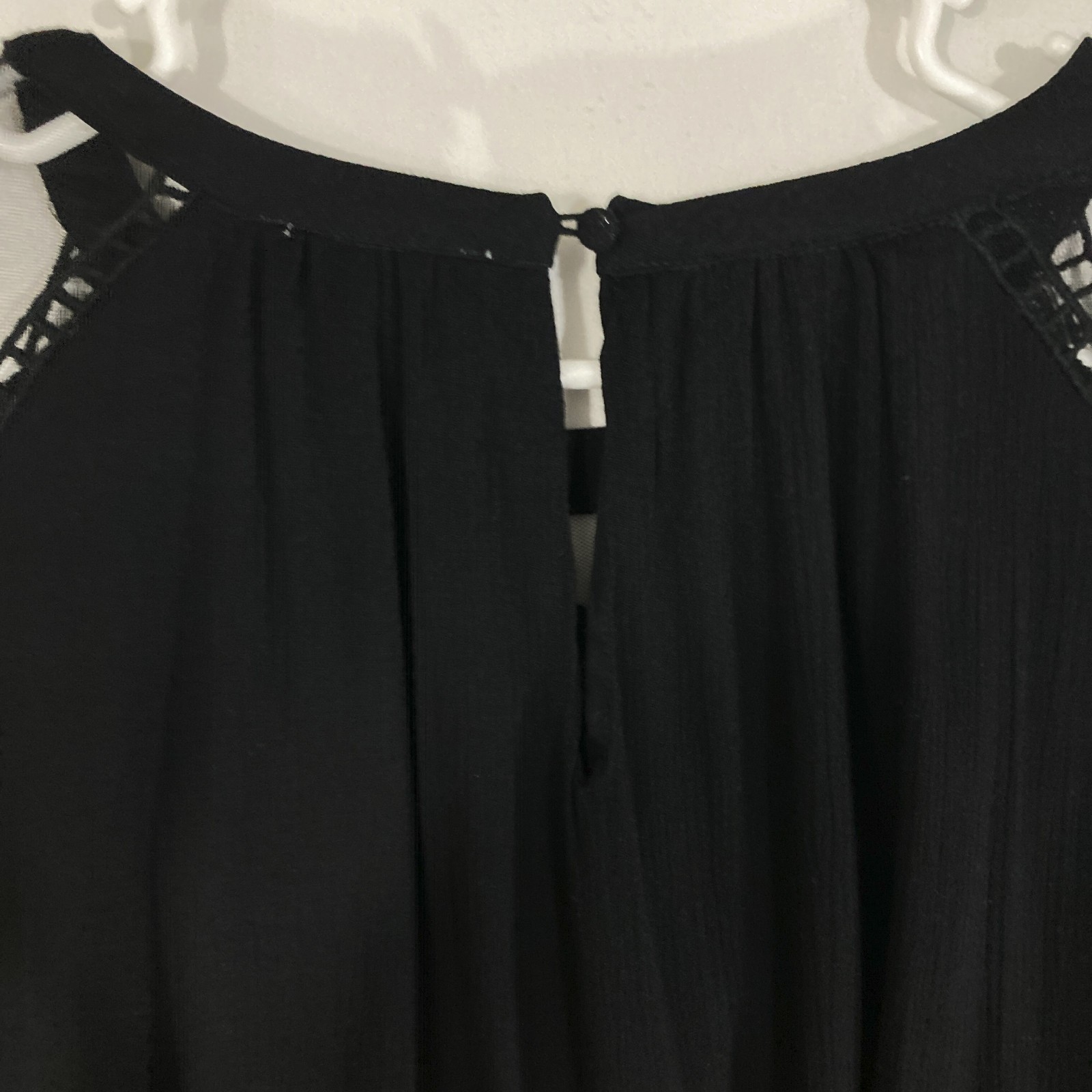 Hayden Whimsigoth Gauzy Sheer Mesh Lace Pleated Emo Goth Dress Womens S M NWOT