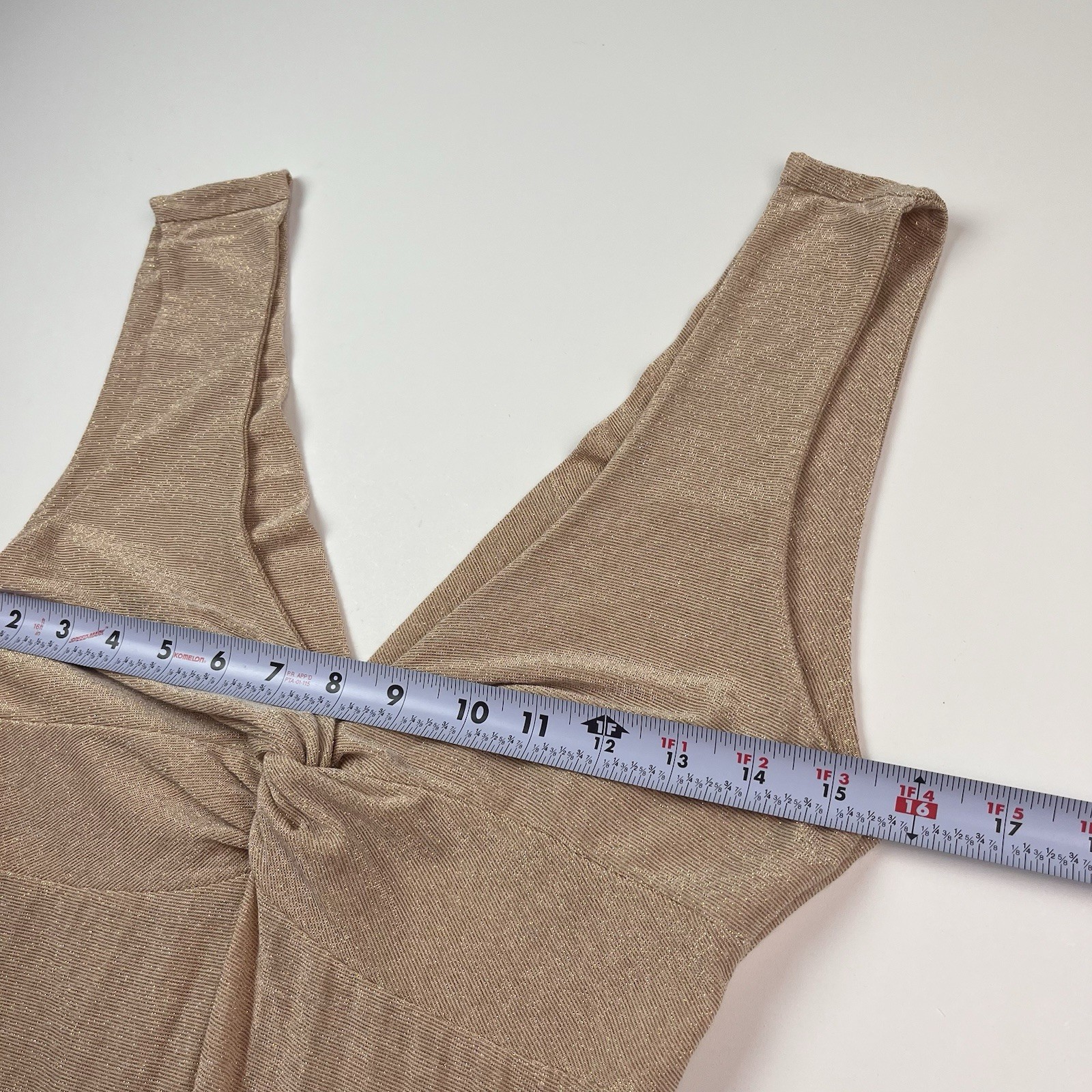Giannini Gold Shimmer Maxi Dress S Made in Italy Glam Cocktail Party Elegant