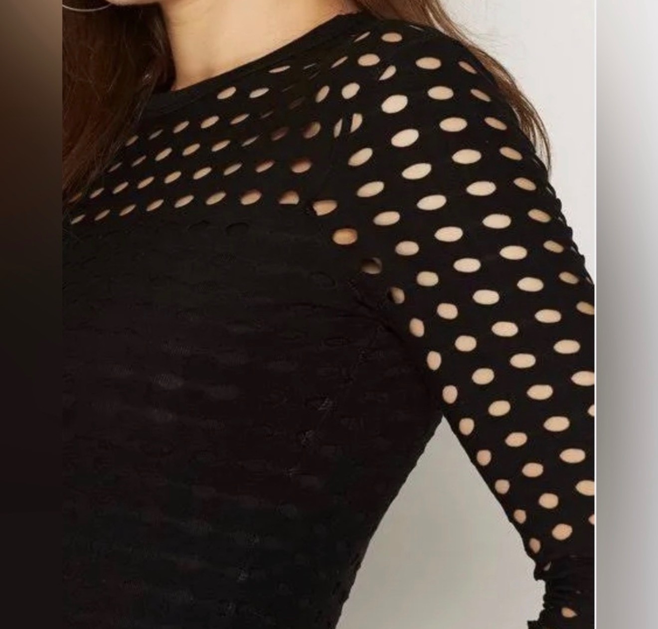 T By Alexander Wang NWT Circular Hole Jacquard Mini RARE Black Mini Dress SP