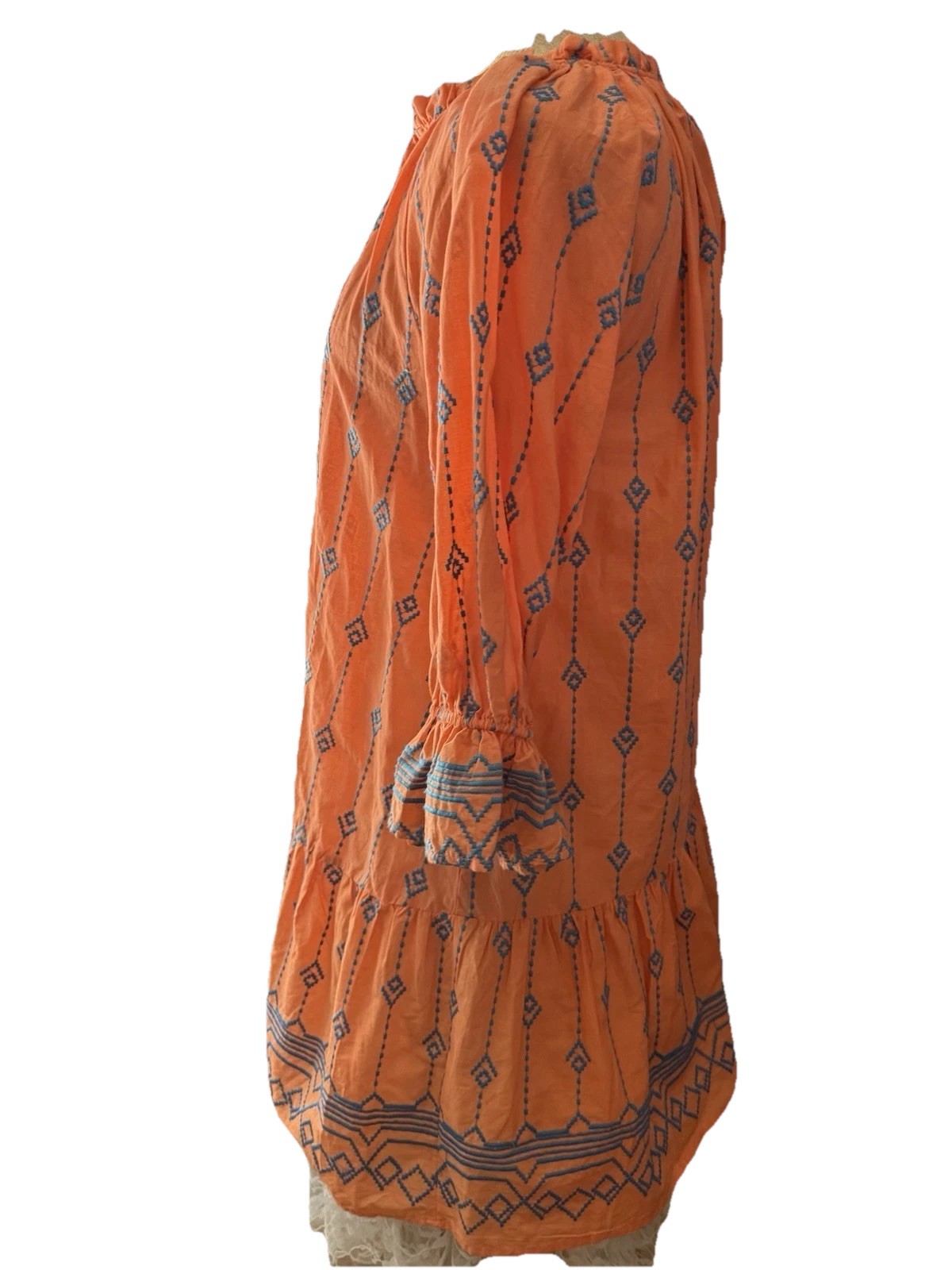 Umgee USA Embroidered Split Neck Bohemian Dress | Size Small | New With Tags
