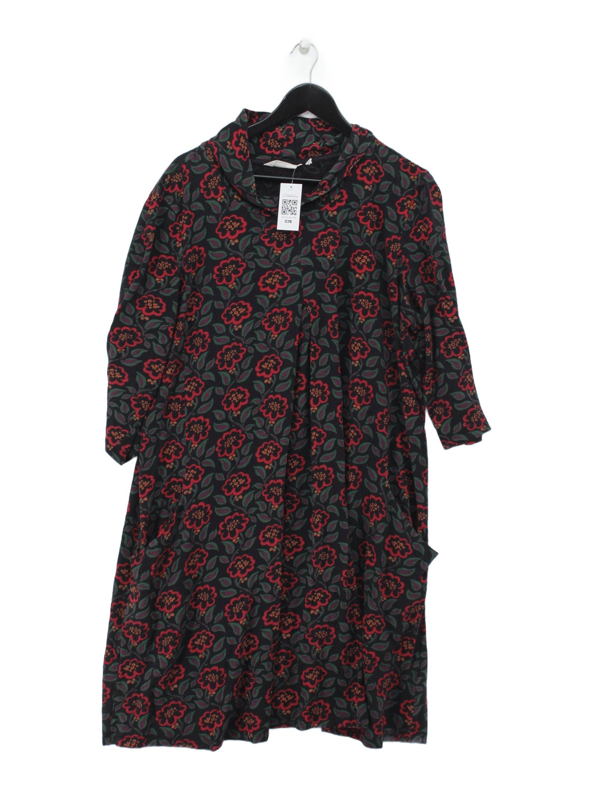 SEASALT CORNWALL Shirt Midi Dress UK20 in Black