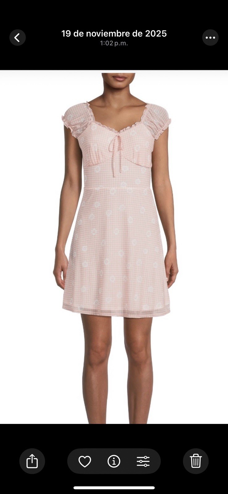 Pink Gingham Daisy Cottagecore Milkmaid Mini Dress Smocked mesh layered