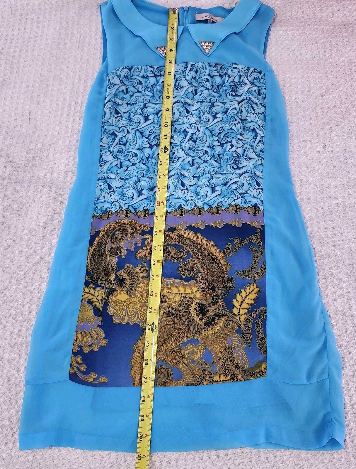 Grifflin Paris Dress Sz S Blue