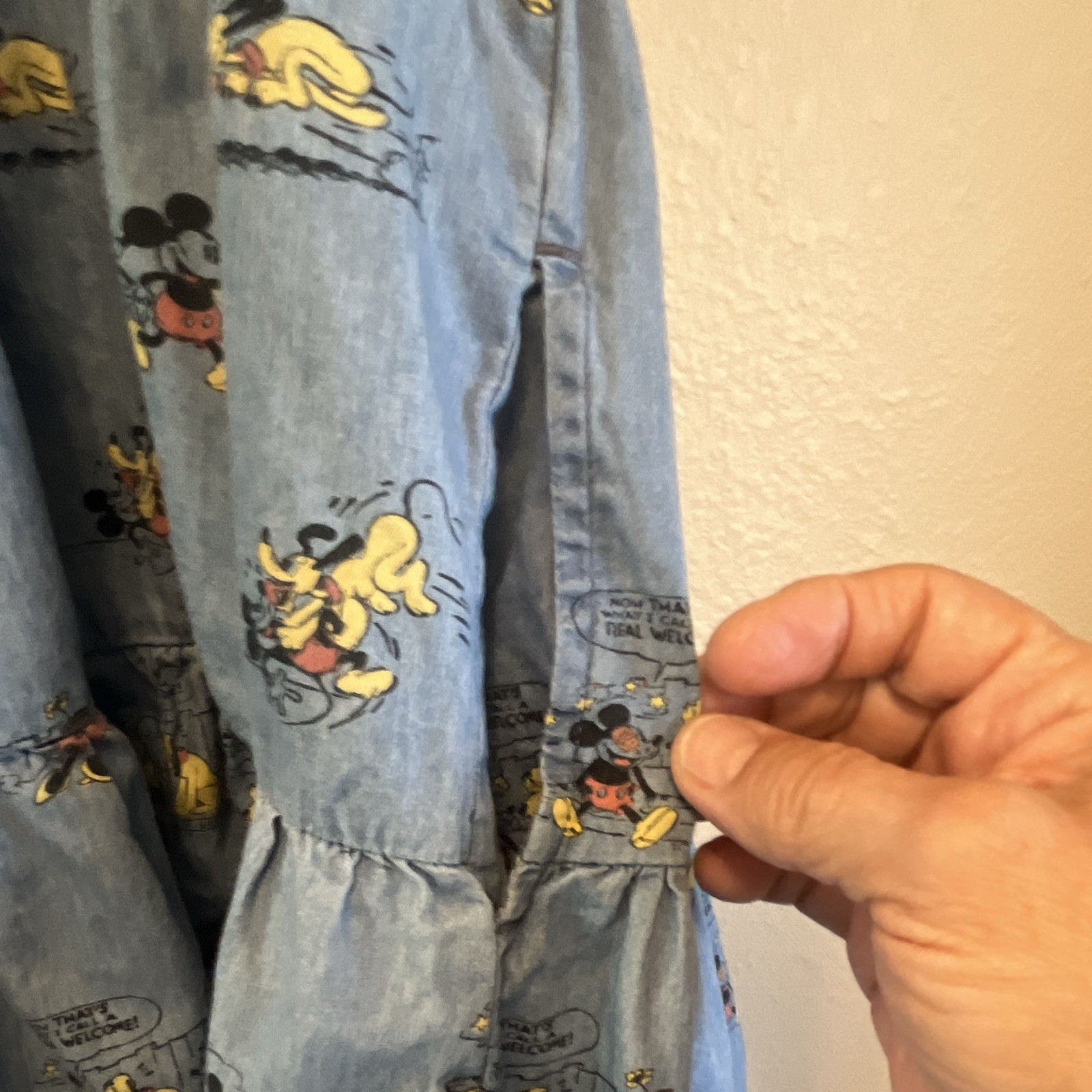 Disney Her Universe Mickey Minnie Pluto Chambray Cap Sleeve Dress 2X