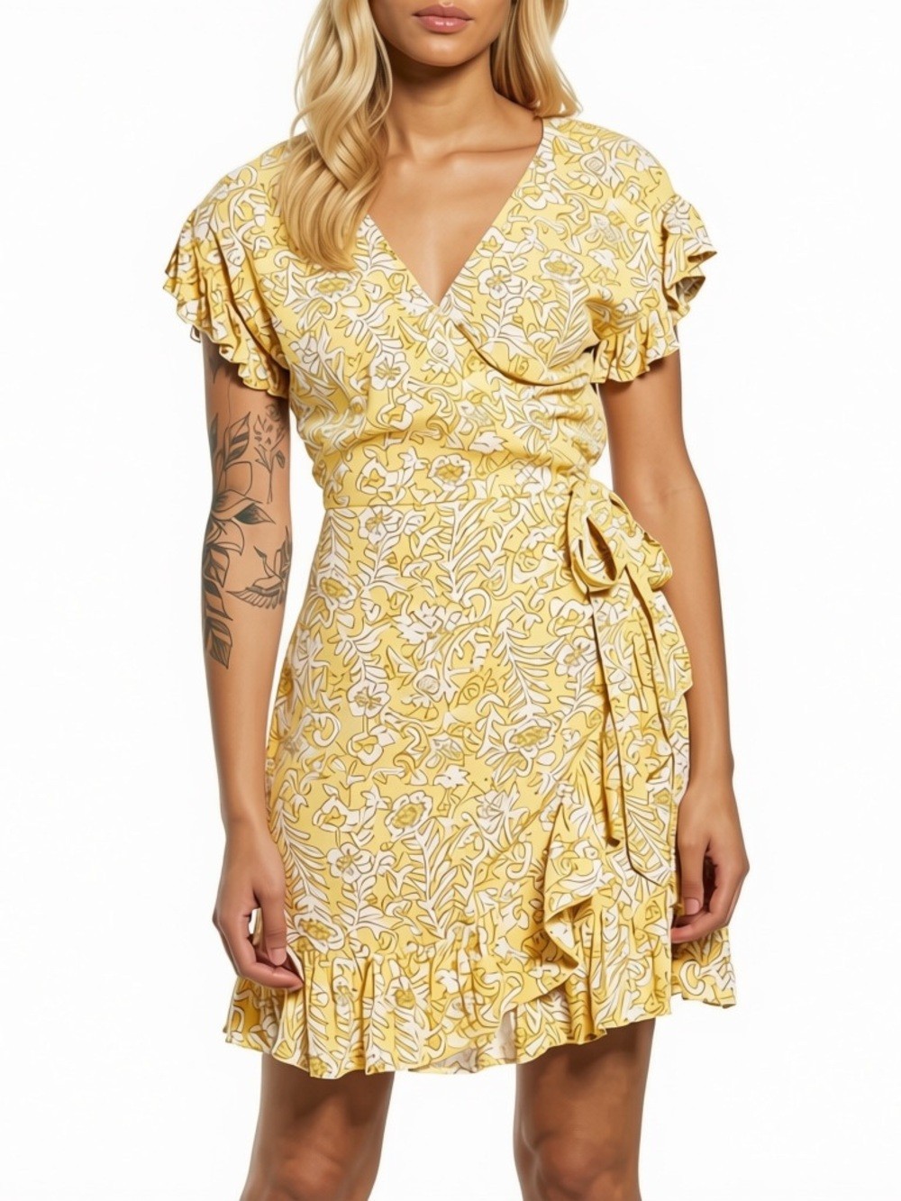 BILLABONG Floral Summer Wrap Dress SMALL