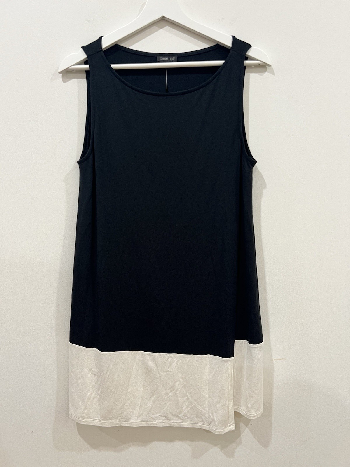 J. Jill Wearever Collection A-line Shift Dress Black Cream Women’s Small NWT