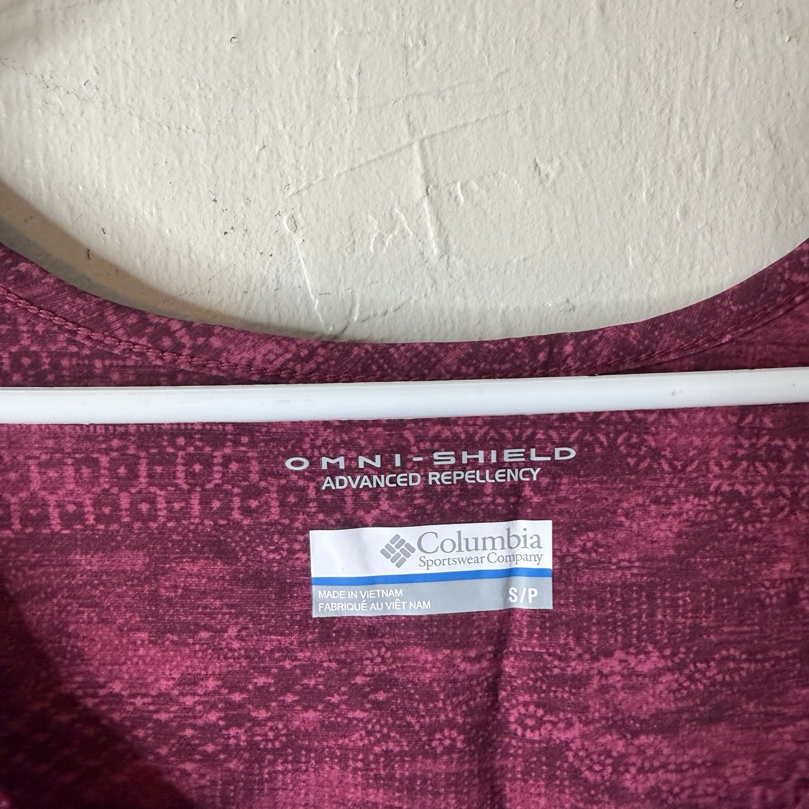 Columbia Omnishield Raspberry Pink Patterned Tank Dress Athletic Small NWT
