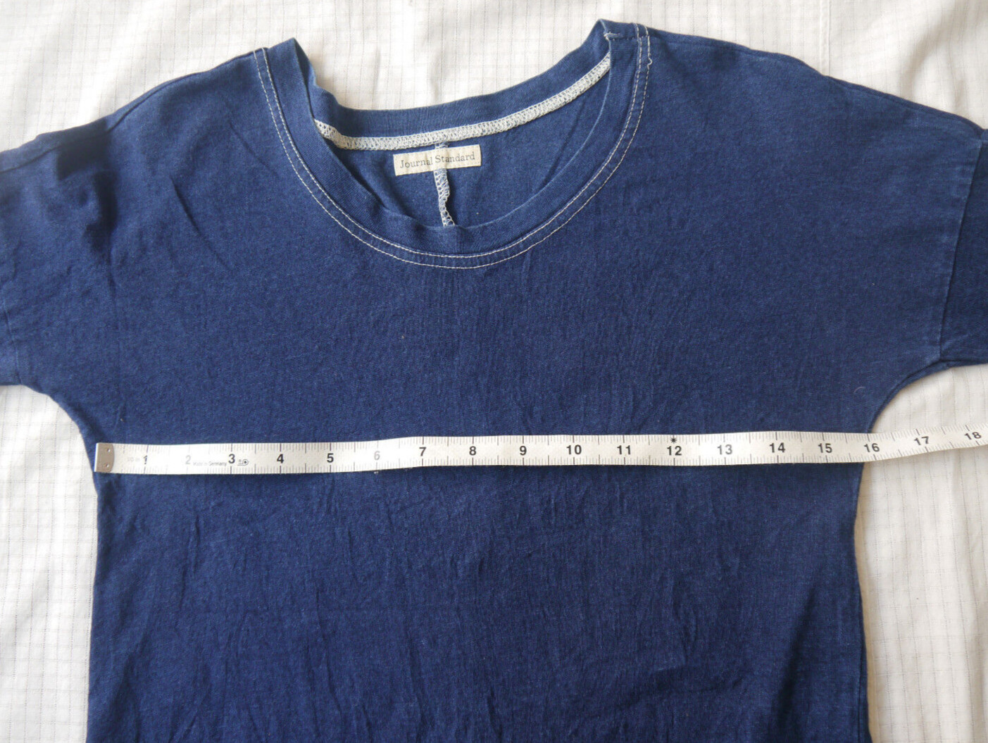 Journal Standard JS Work Indigo Blue 2 Pocket Dress Sz M Japan