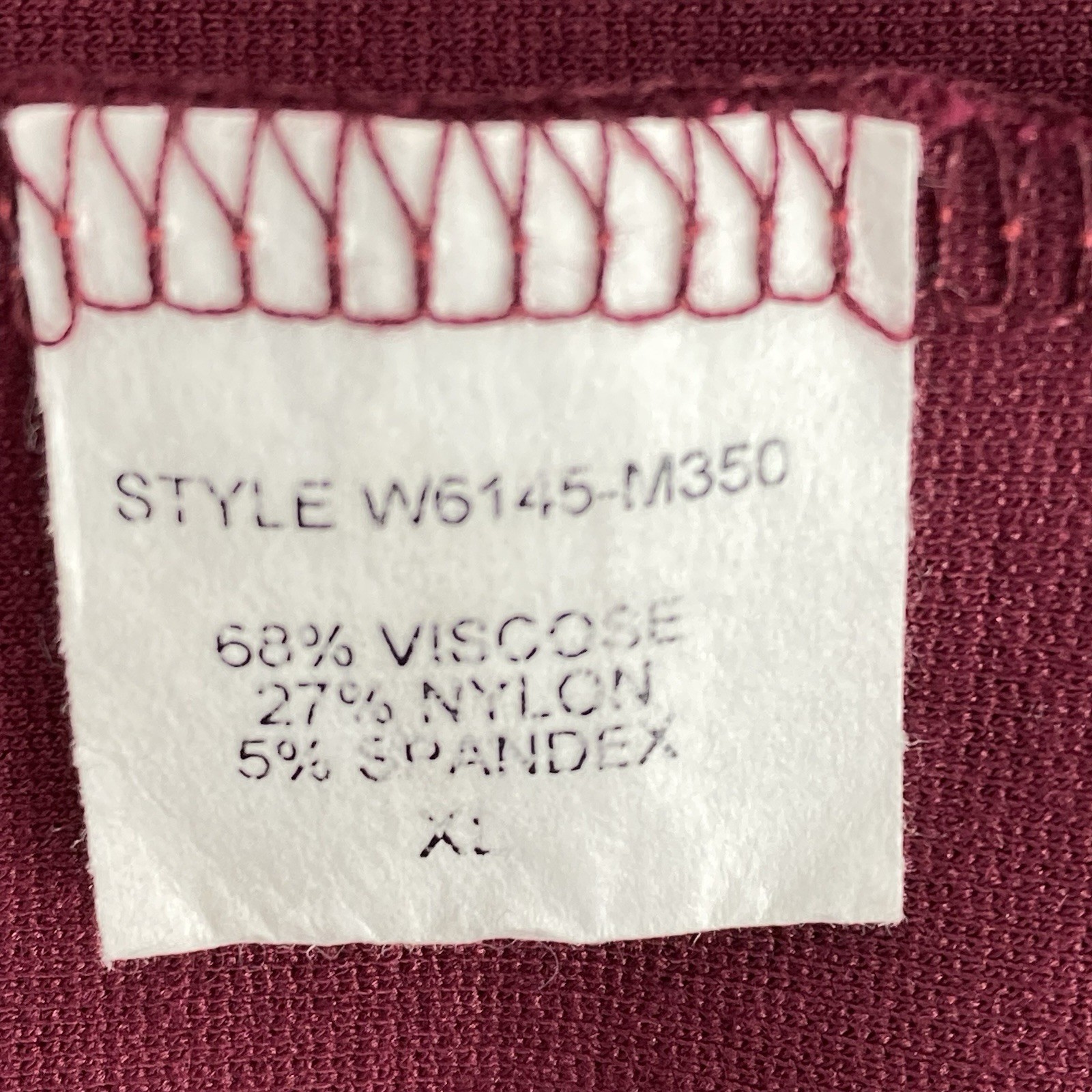 Loveappella Burgundy Preowned Knit Short Sleeve Dress Women’s Size XL EUC