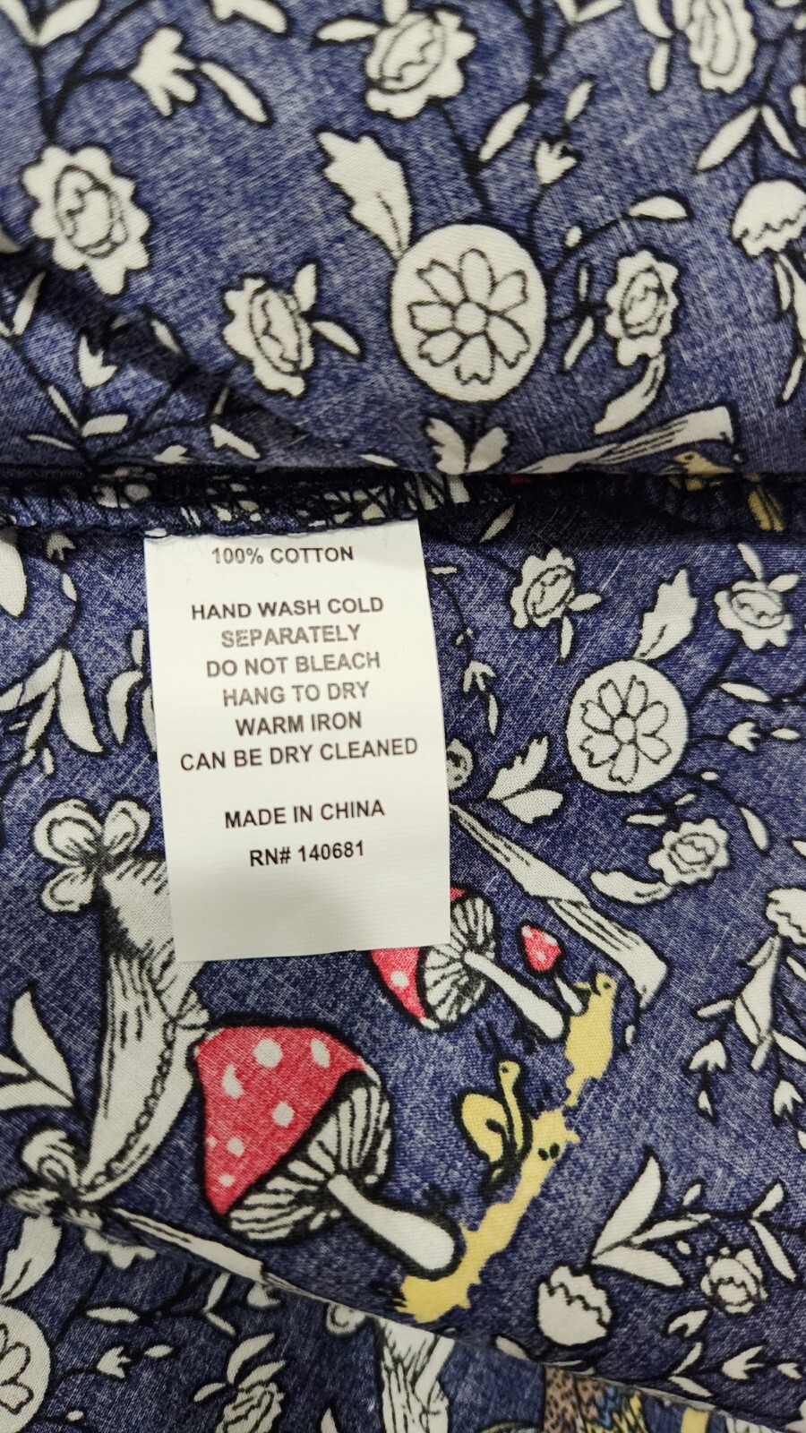 UNIQUE VINTAGE Navy Mushroom Botanica Print Dakota 50’s Flare Dress Size MEDIUM