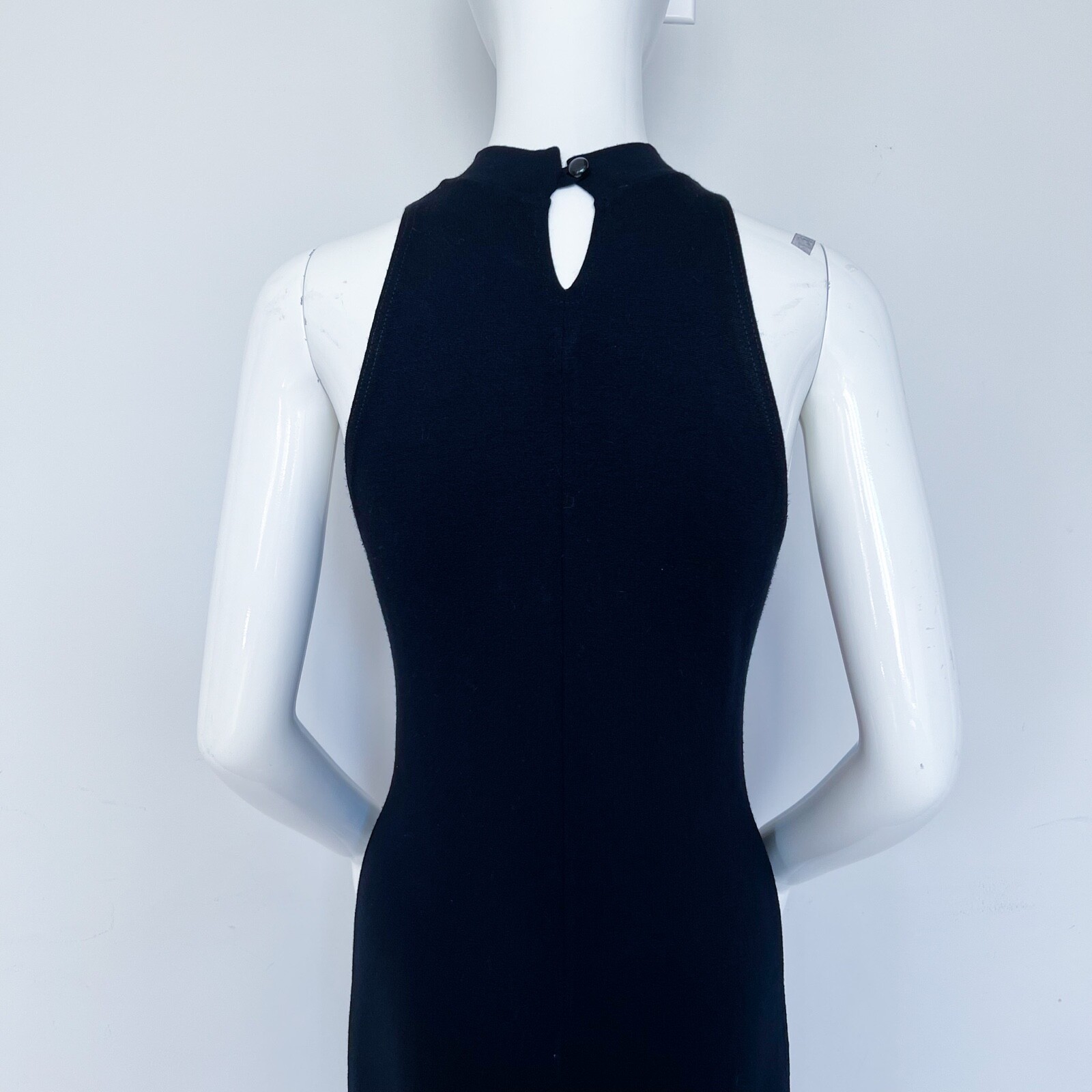Rebecca Collection | EU38 6 Sexy Maxi Mock Neck Halter Stretch Dress Back Slit