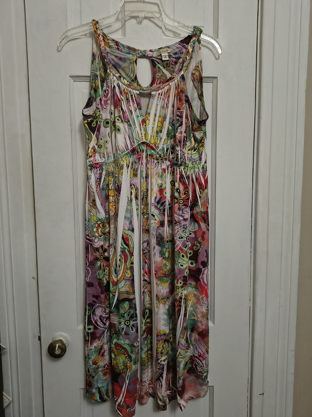 B Friends M Women’s Dress Embellished Boho Artsy Sublimation C6
