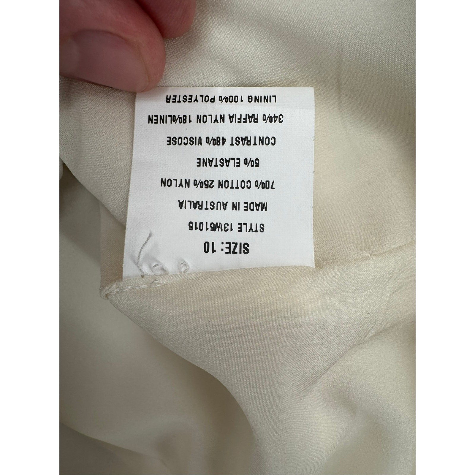Manning Cartell Enamel Peplum Crochet Cocktail Dress Womens 10 Cream Black NEW